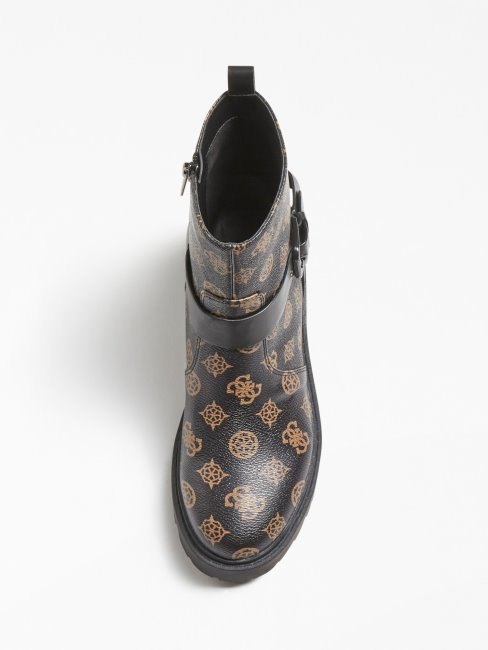 Guess Oracia 4g Pivoine Logo Bottine Marron