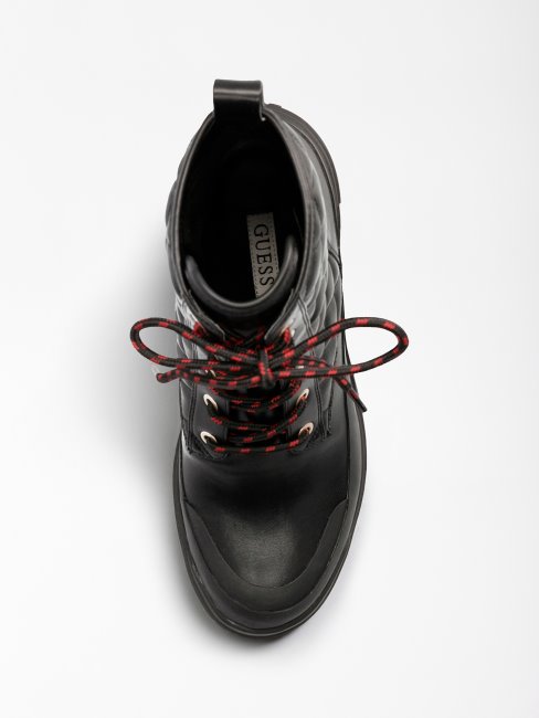 Renca Botte De Combat Matelassée Noir Guess