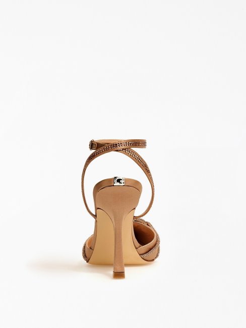 Sandale En Satin Guess Syena Rose Pâle