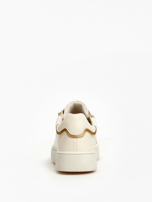 Baskets Mely Logo Charm Guess Blanc