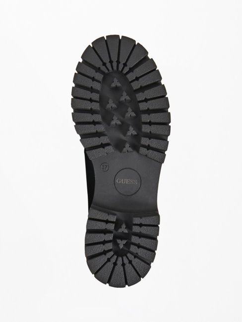 Mocassins Ilary Cuir Véritable Guess Noir