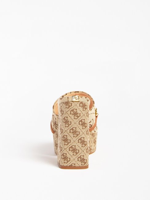 Sabot Beige Logo Guess Xanthe 4g