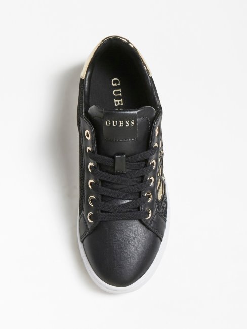 Rafraîchir Sneaker Perforé Noir Guess