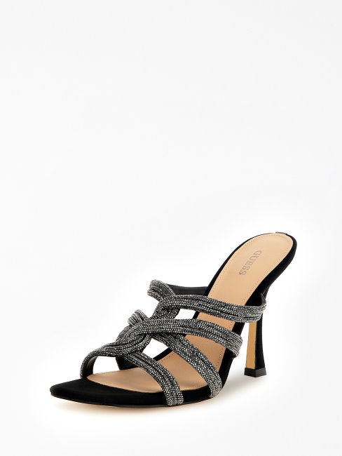 Sandale Sypress à Strass Noir Guess