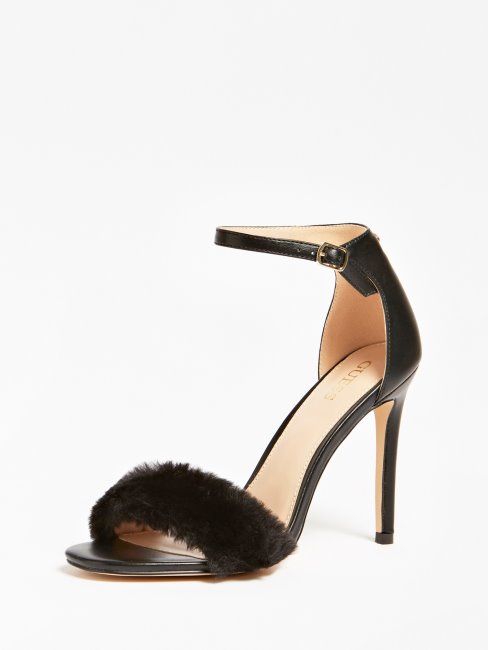Sandale Fausse Fourrure Semma Guess Noir