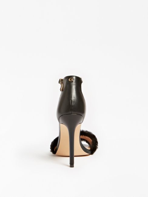 Sandale Fausse Fourrure Semma Guess Noir