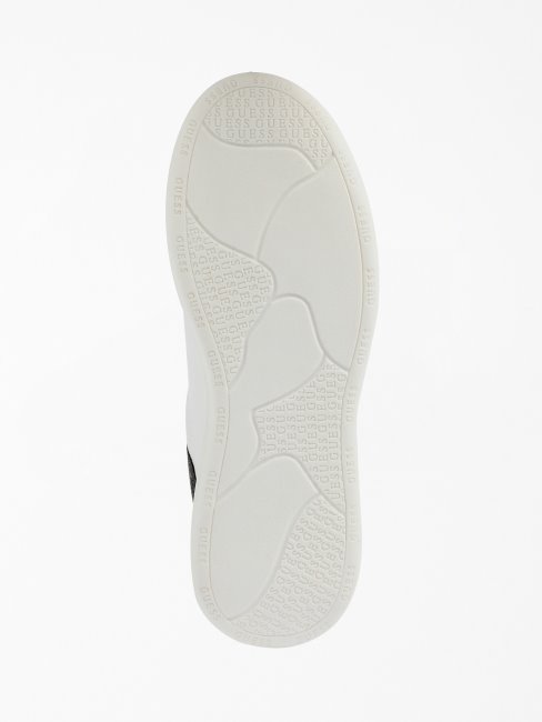 Vibe Baskets En Cuir Mixte Blanc Multi Guess