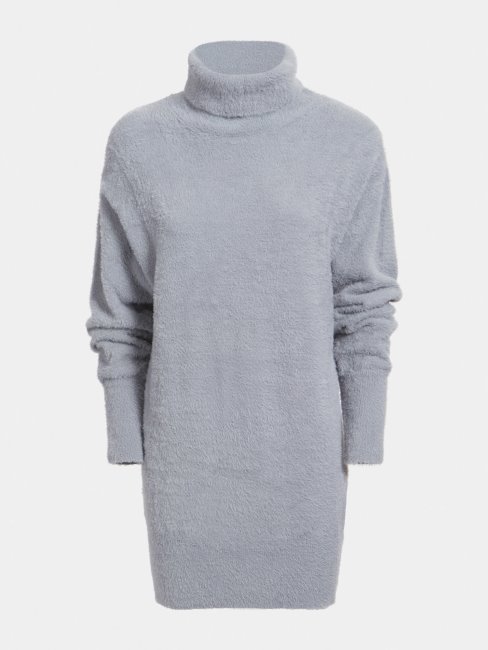 Robe En Maille Guess Grise à Col Montant