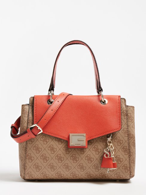 Mini Sac à Main Valy 4g Logo Guess Orange