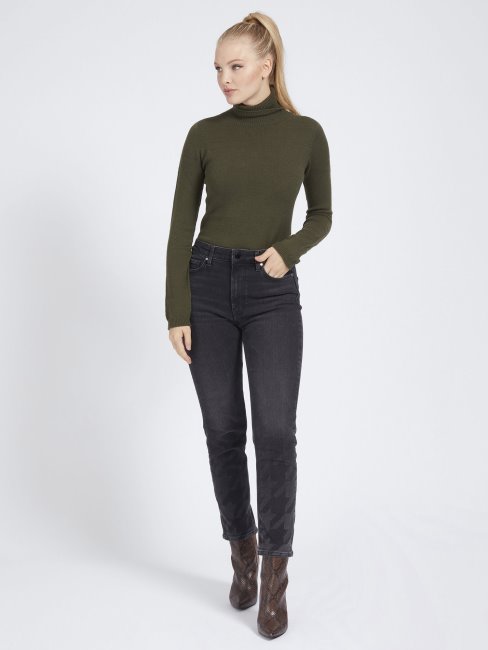 Guess Pull Col Montant Vert