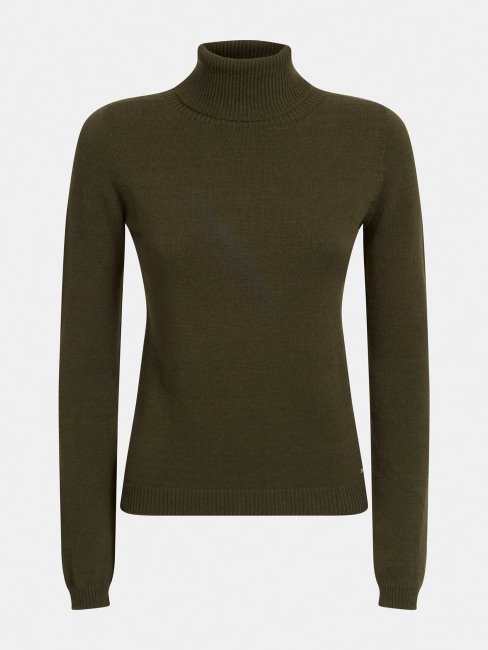 Guess Pull Col Montant Vert