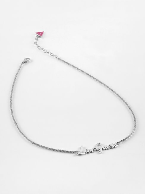 Guess Collier De Rêve Et D'amour En Argent