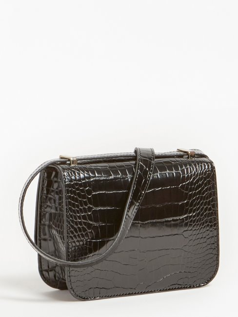 Corily Sac à Bandoulière En Crocodile Guess Noir
