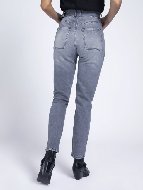 Jean Ceinture Bijou Coupé Relax Guess Gris