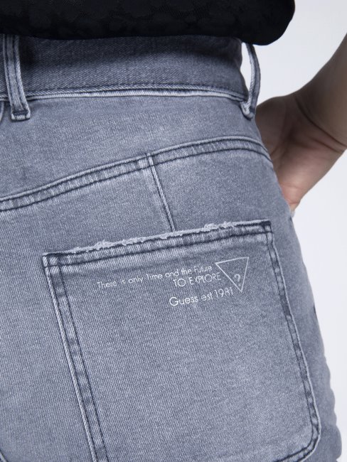 Jean Ceinture Bijou Coupé Relax Guess Gris