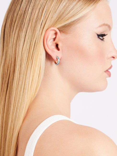 Boucles D'oreilles Guess Bleu Clair 