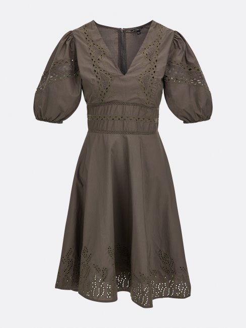 Peignoir Coton Broderie Guess Vert