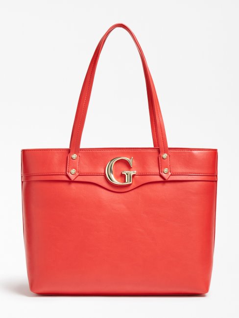 Rouge Geneviève Logo Shopper Deviner
