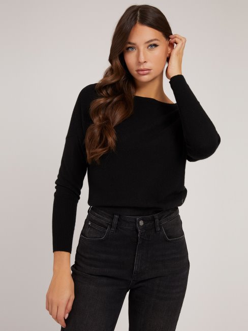 Pull Guess En Mélange De Cachemire Noir