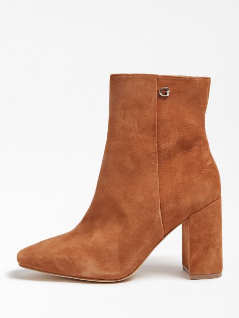 Adelia Bottine En Daim Marron Guess