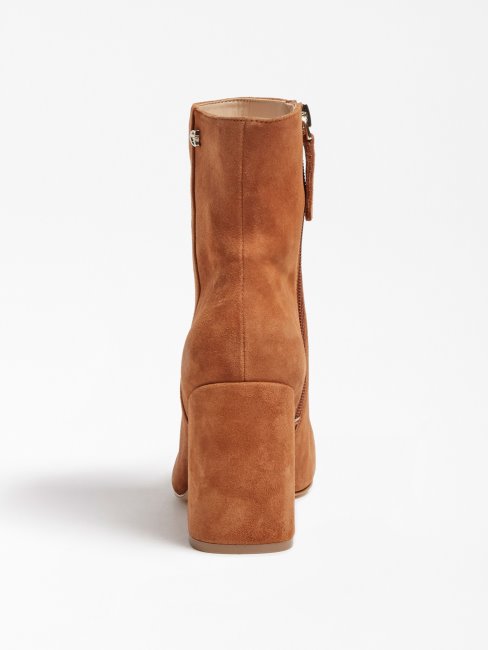 Adelia Bottine En Daim Marron Guess