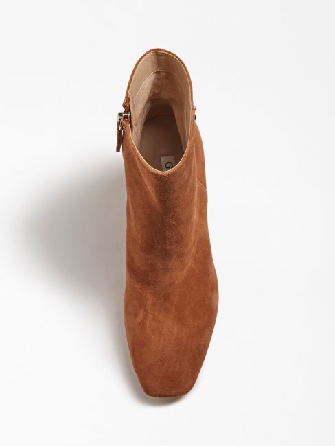 Adelia Bottine En Daim Marron Guess