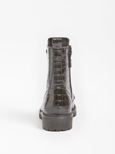Talisi Botte De Combat Imprimé Croco Guess Noir