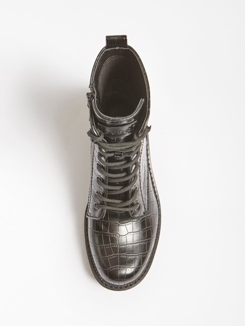 Talisi Botte De Combat Imprimé Croco Guess Noir