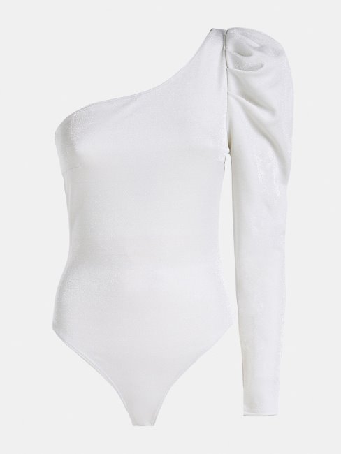 Guess Blanc Une épaule Body