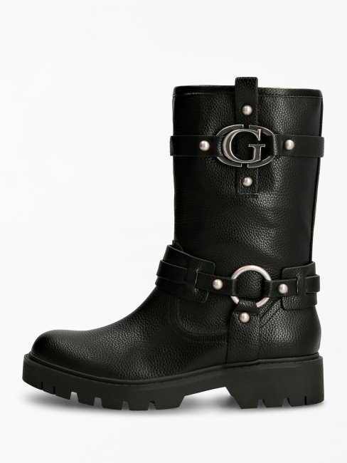 Guess Bottines Noires à Logo Randa 'g'