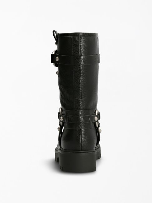 Guess Bottines Noires à Logo Randa 'g'