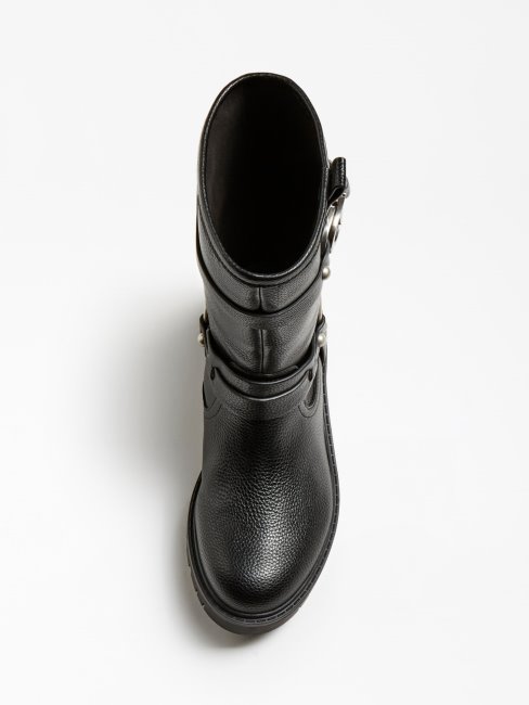 Guess Bottines Noires à Logo Randa 'g'