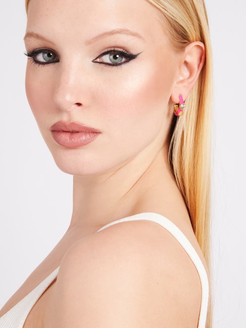 Boucles D'oreilles Néons Roses Guess