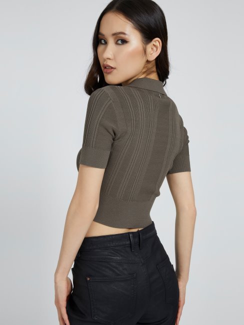Crop Top Pull Guess Vert