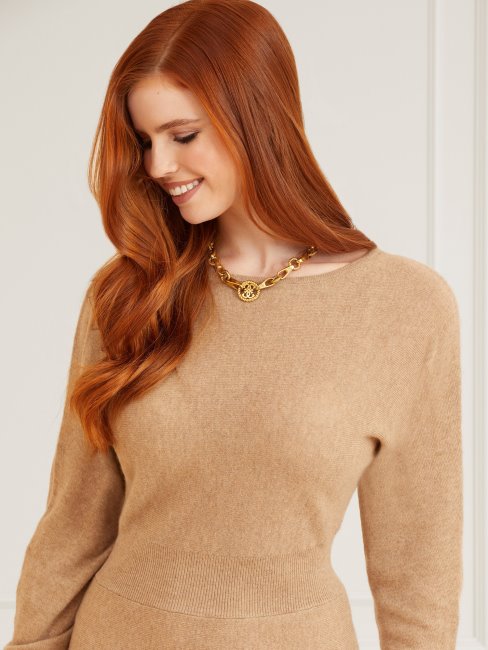 Peignoir Beige En Cachemire Marciano Guess