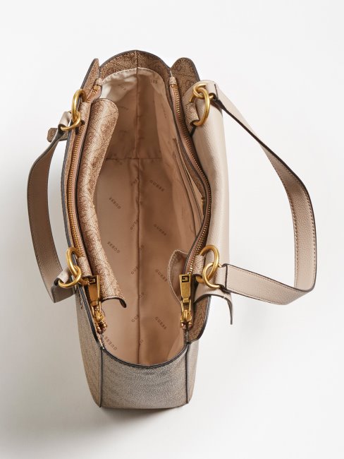 Guess Valy 4g Logo Sac à Bandoulière Marron