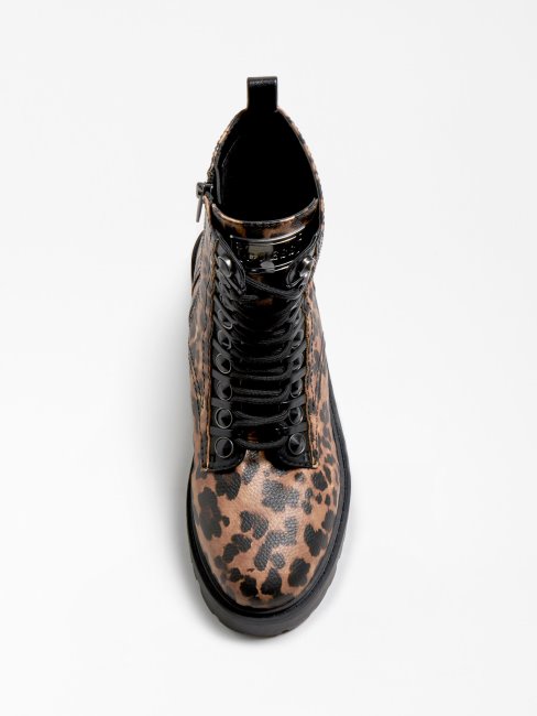 Guess Animalier Oxana Botte De Combat