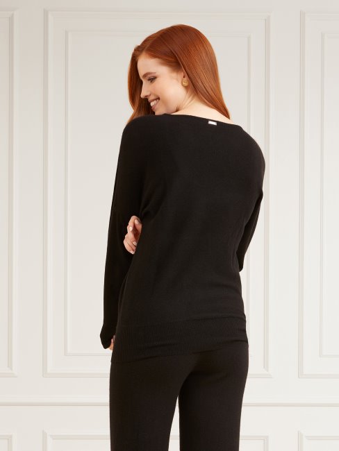 Pull En Cachemire Marciano Noir Guess