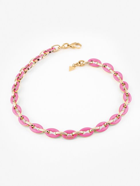 Collier à Maillons Roses Guess Pop