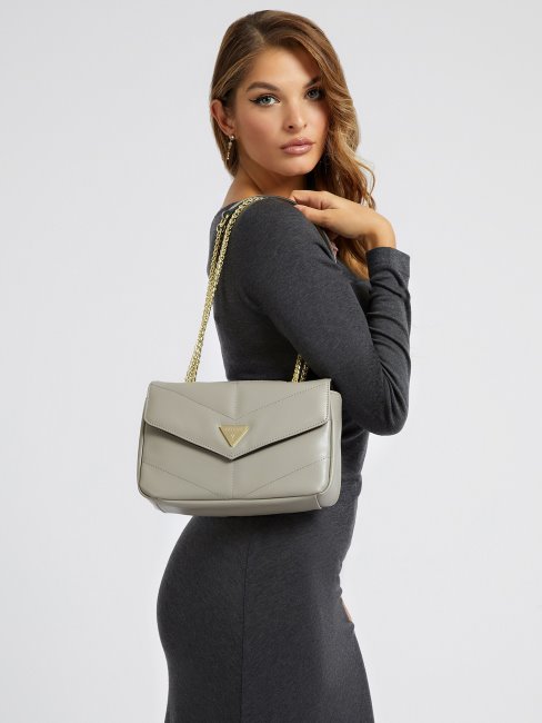 Sac Crossboy Matelassé Gris Guess Natalie