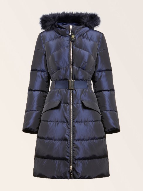 Guess Veste En Satin Bleu Marciano Véritable