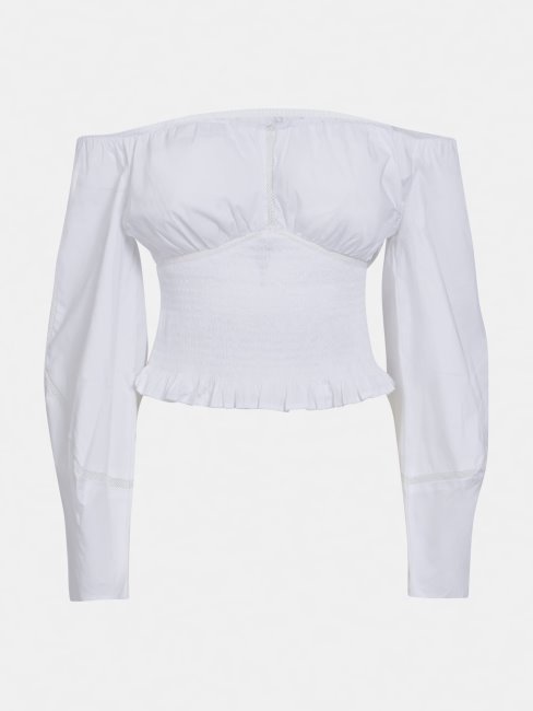 Top Blanc à épaules Dénudées