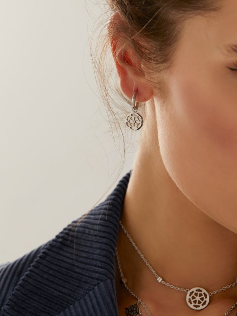 Boucles D'oreilles Pivoine