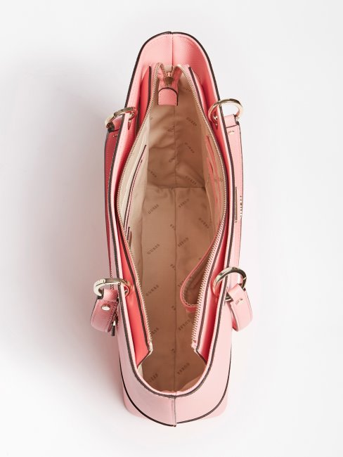 Guess Noelle Logo Charm Shopper Rose