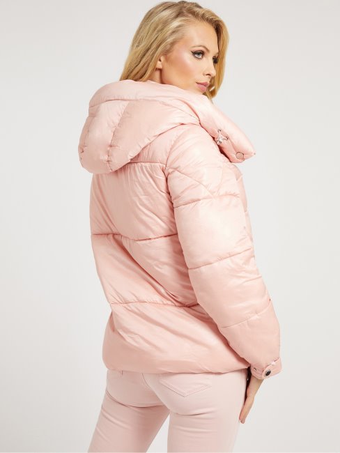 Doudoune Matelassée à Capuche Guess Rose