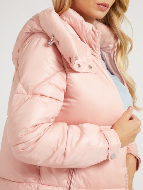 Doudoune Matelassée à Capuche Guess Rose