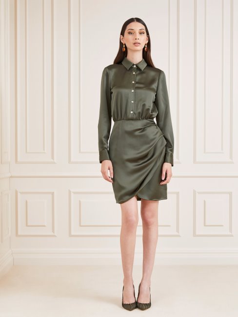 Guess Vert Marciano Peignoir En Satin