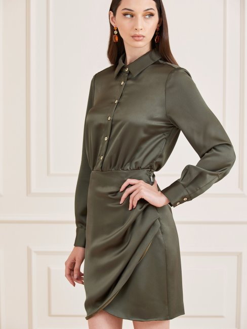 Guess Vert Marciano Peignoir En Satin