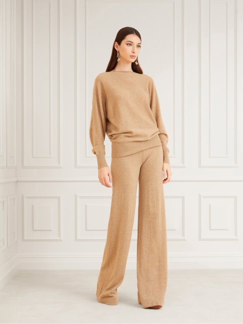 Pull Guess En Cachemire Marciano Beige