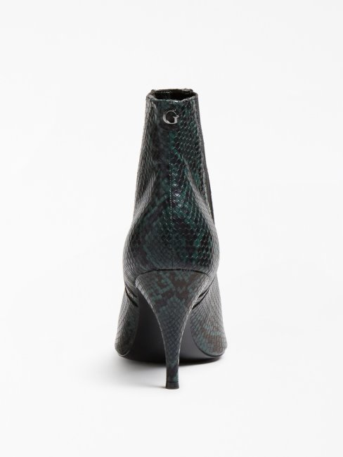 Bottine Rashel Aspect Python Vert Deviner